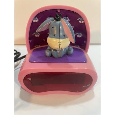 Disney Wall Decor | Disney Eeyore Digital Alarm Clock Night Light Sleep Pink Tested Collectible | Color: Pink | Size: Os