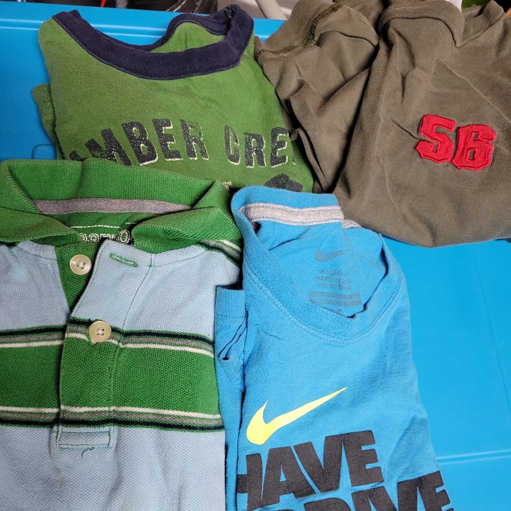 Nike Shirts & Tops | Boys Clothing Top Lot Four Pieces Size 7 | Color: Blue/Green | Size: 7b