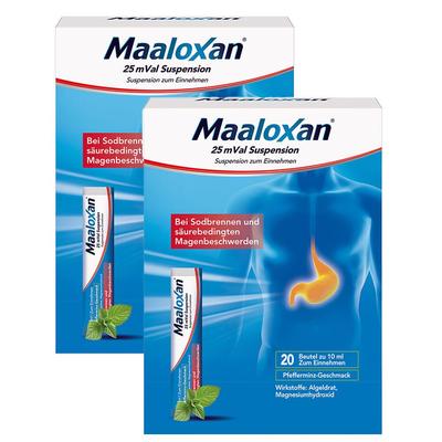 Maaloxan 25 mVal Suspension x2 2x20x10 ml Image