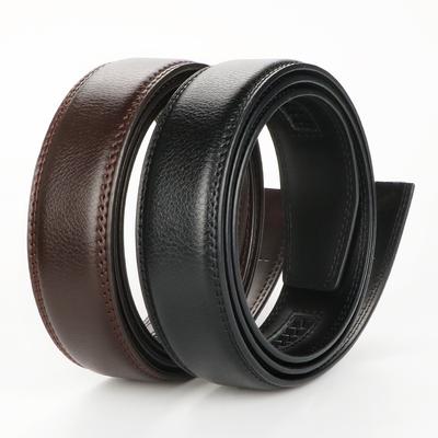 TEMU 2pcs Men's Genuine Leather Belts - No , Automatic Closure, In , Style Image