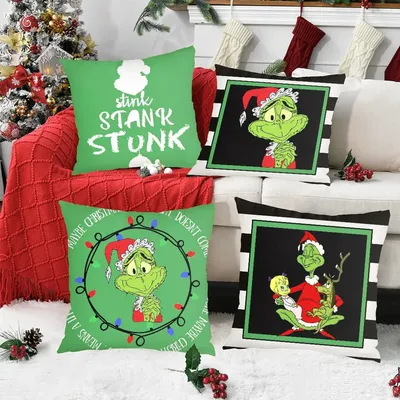 Weihnachten dekorative Kissen bezüge Frohe Weihnachten werfen Kissen bezug Abdeckung Santa Claus Image