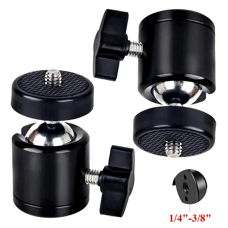 Kamera Kugelkopf 360 Grad Schwenk Stativ Kugelkopf 1/4 Telefon Ständer Einbeinstativ Mount Adapter Für DSLR Kameras Stative Mount Adapter