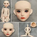 Trucco fatto a mano 1/6 testa di bambola BJD o bambola intera pratica trucco testa aperta bambola da 30cm, giocattoli per ragazze