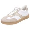 Sneaker REMONTE, Damen, Gr. 40, gold (weiß, goldfarben), Leder, Veloursleder, sportlich, Schuhe, Freizeitschuh, Halbschuh, Schnürschuh mit gepolstertem Schaftrand