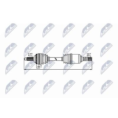 Nty Antriebswelle [Hersteller-Nr. NPW-SB-009] für Subaru Image