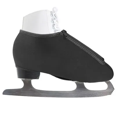 black Ski Boot Covers Windproof Ice Skate Cover Skating Boots Neoprene Zippered Protector outdoor