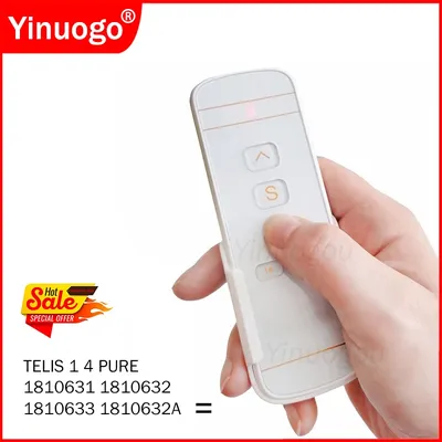 Yinuogo Telis 1 4 Pure 433.42MHz 5 Channel Remote Control Curtain Controller Replacement 1810633