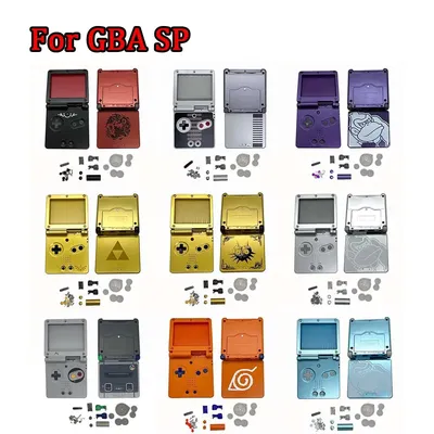New Original High Quality Shell Replacement for Gameboy Advance GBA SP Housing Cover with Accessories Sets and Nameplate Logo