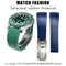 20mm 21mm Rubber Silicone Watchband for Rolex Yacht Master Submariner OYSTERFLEX Daytona 18mm 19mm