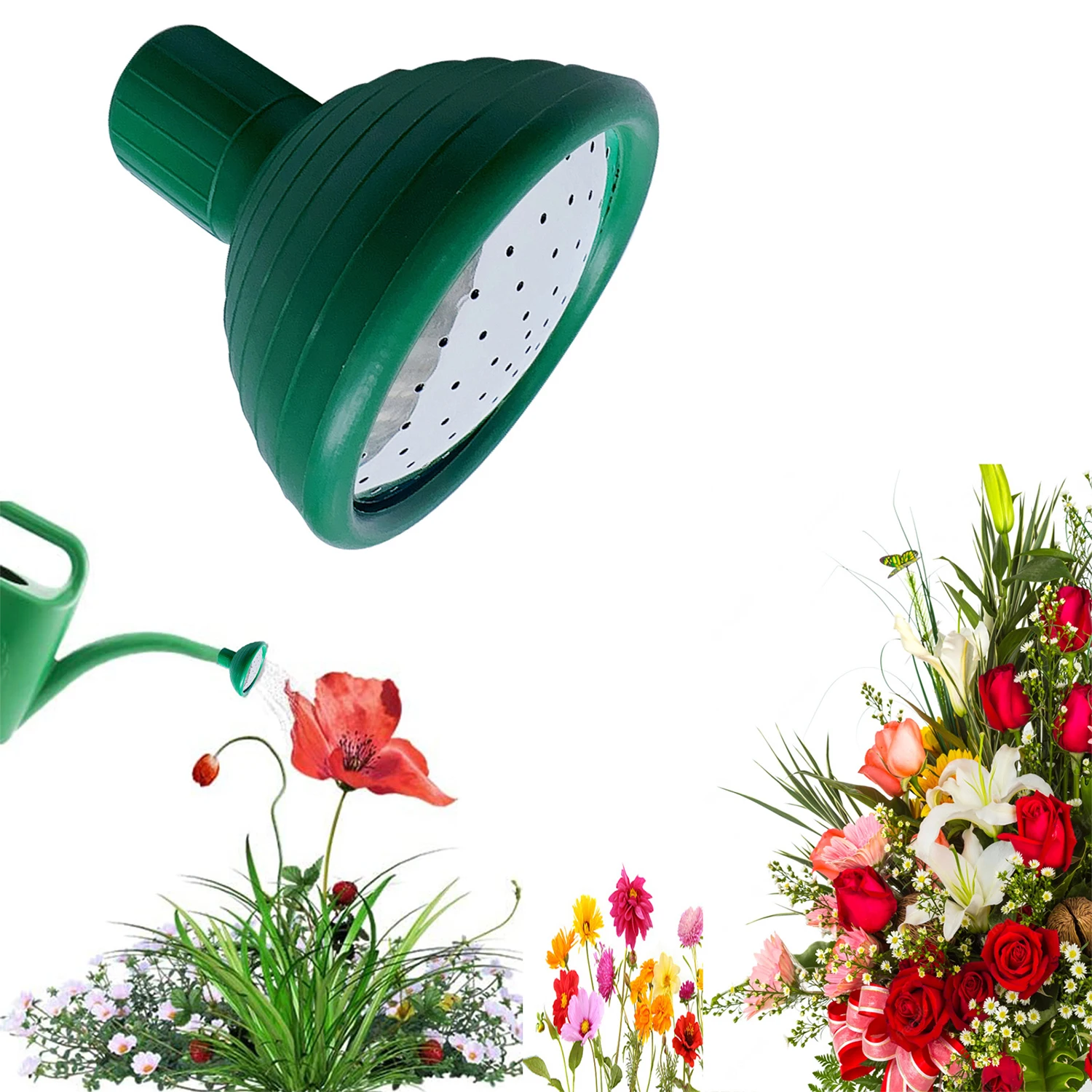 Rubber garden watering can rose head flower shower head watering can replacement nozzle garden shower head garden plant sprinkle