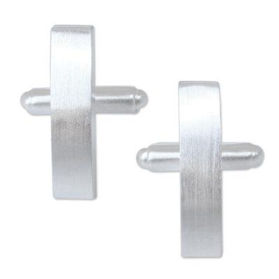 'Minimalism' - Modern Sterling Silver Cufflinks