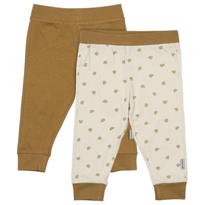 Mikk-Line - Kid's 2-Pack Legging - Leggings Gr 74 beige/braun