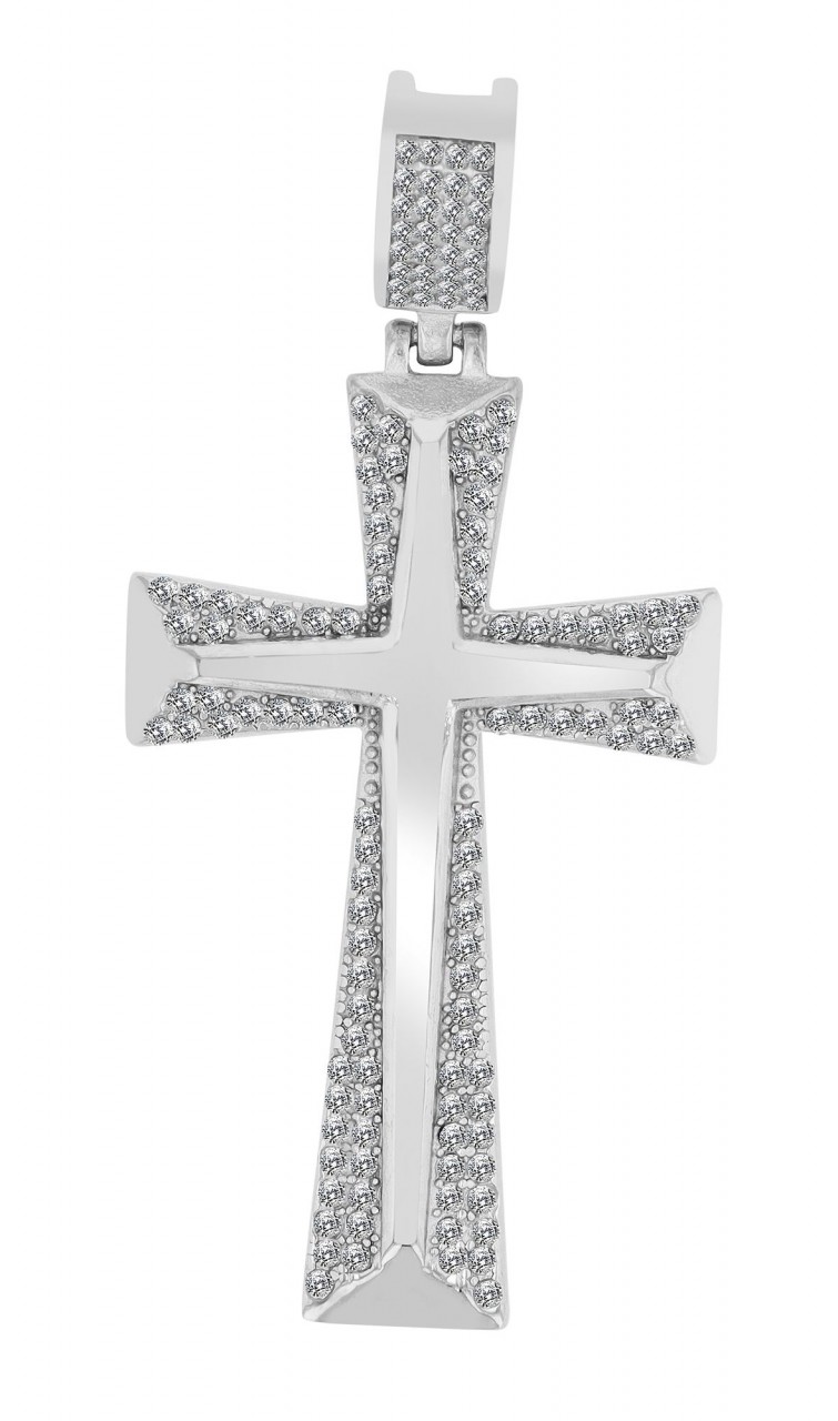 Kettenanhänger ADELIA´S "stilvoller Kreuz Anhänger aus Edelstahl", gold, Schmuckanhänger, Damen, Edelstahl, Kettenanhänger Image