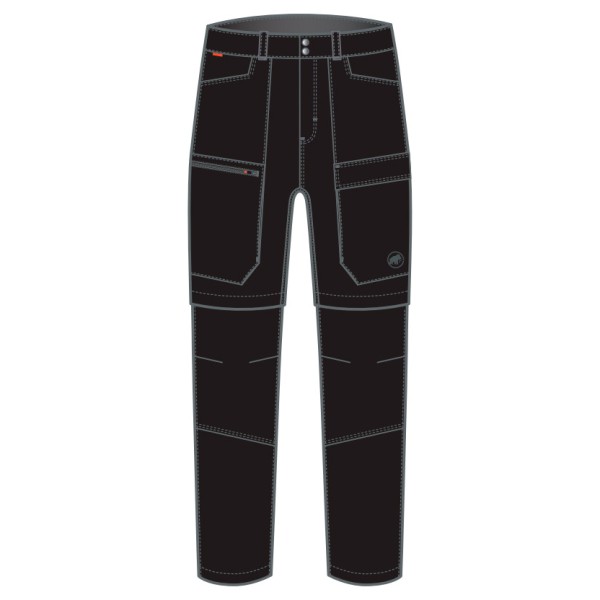 Mammut - Zinal Hybrid Zip Off Pants - Zip-Off-Hose Gr 48 - Long schwarz