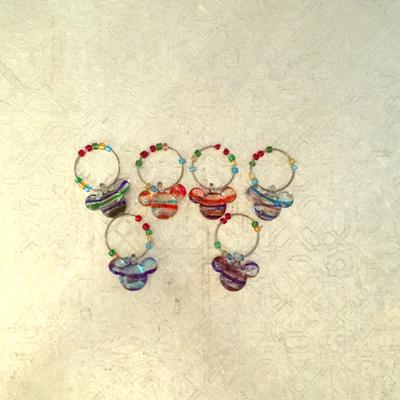 Disney Dining | Disney Themed Wine Charms | Color: Cream | Size: Os