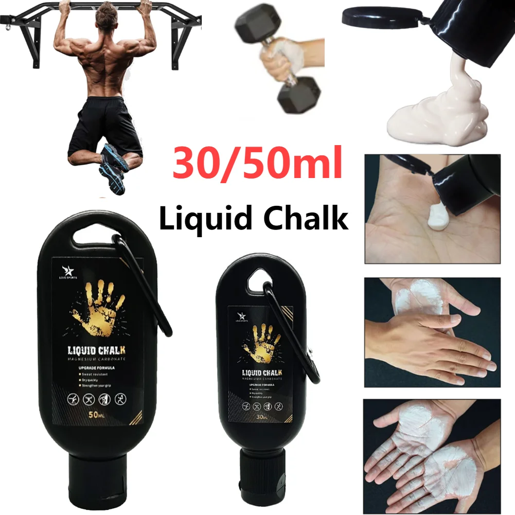 30/50ml Sports Liquid Chalk Magnesium Powder Fitness Weight Lifting Non-slip Cream Grip Weight Lifting Climbing Gym Sports men