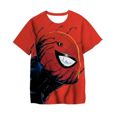 3-14Y Kids' T-shirt Loose Short Sleeve Marvel Captain America Summer Children's Casual T Shirts Soft