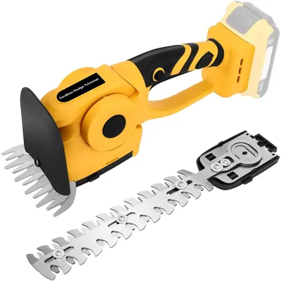 2 in 1 Handheld Cordless Hedge Trimme Electric Grass Trimmer 1500RPM for Garden, Lawn for DE-Walt 20V MAX Battery