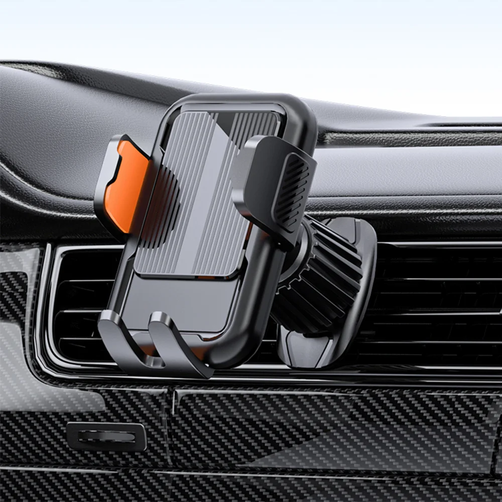 Universeller Autotelefonhalter für Lüftungsschlitze, Halterung 360° ° Rotation Anti-Shake für IPhone Samsung Xiaomi Thick Case Big Phones Rutschfester Griff Image