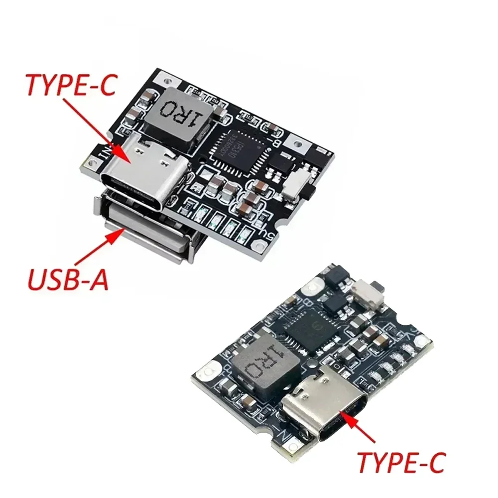 1 stücke 5V 3,1 A Boost Converter Step-Up Power Modul Typ-C USB IP5310 Mobile Power Bank Zubehör mit Schalter LED Anzeige Image