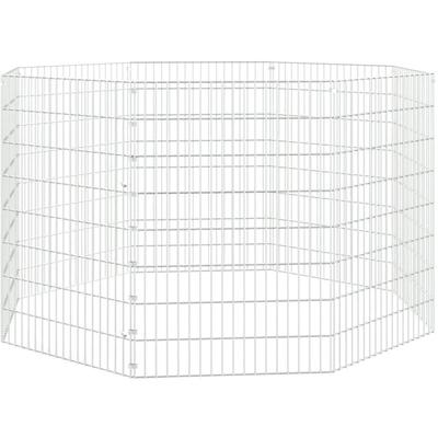 Freilaufgehege 8-teilig 54x80 cm Verzinktes Eisen Vidaxl