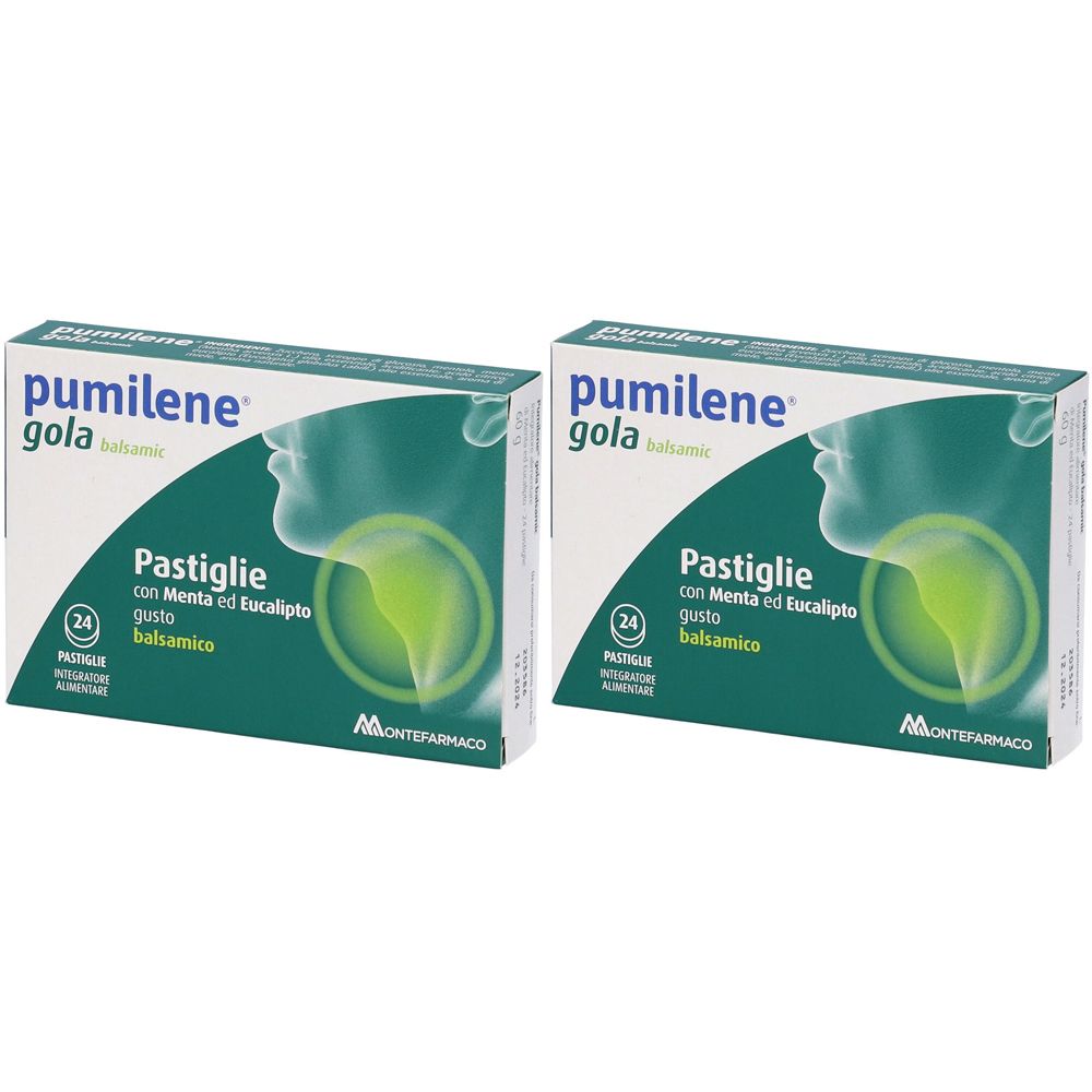 Montefarmaco Pumilene® Gola Balsamica Set da 2 2x24 pz Pastiglie