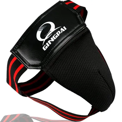 Hot Sale Adult Male Red MMA Crotch Protector TKD Karate Groin Guard Child Men Groin Protector Kick