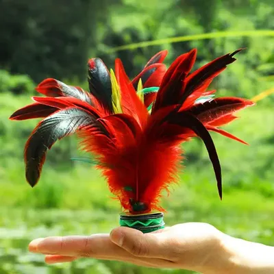 Kick Shuttlecock Chinese Jianzi Colorful Feather Kick Shuttlecock Indoor Outdoor Game Interactive