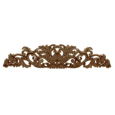 VZLX Classic Wood Applique Wooden Carved Onlay Woodcarving Decal For Home Decoration Accessories