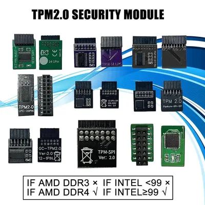 TPM 2.0 Security Module 12 14 18 20 Pin For ASUS MSI GIGABYTE ASRock Encryption Security Module