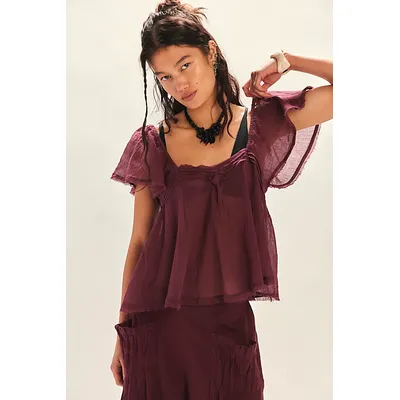 Skye Top by free-est at Free People in Maroon, Size: XS