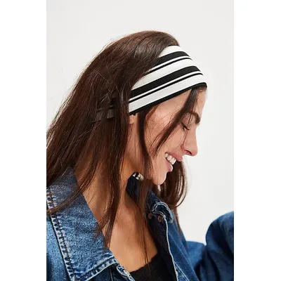 Cool Crew Soft Headband at Free People in Black And White