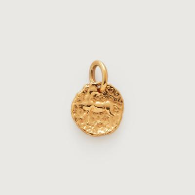 Gold Siren Small Coin Pendant