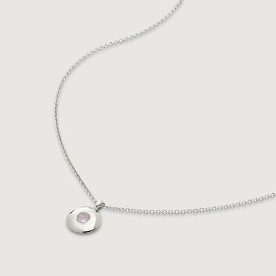 Sterling Silver June Birthstone Chain Necklace Moonstone