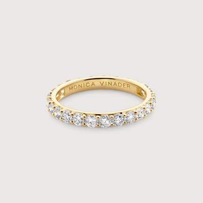 Gold Diamond Eternity Ring 2.5mm Lab Grown Diamond