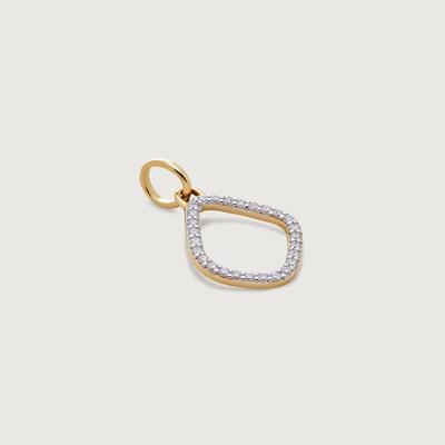 Gold Riva Kite Diamond Small Pendant Lab Grown Diamond