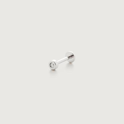 Gold Diamond Flat Back Piercing Stud