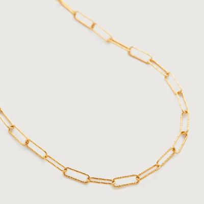 Gold Alta Textured Chain Necklace 24'