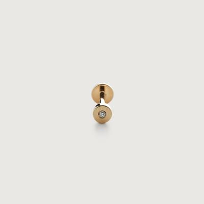 Gold Diamond Flat Back Piercing Stud Diamond