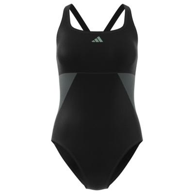 adidas - Women's Bold Stripes Colorblock Suit - Badeanzug Gr 38 schwarz Image