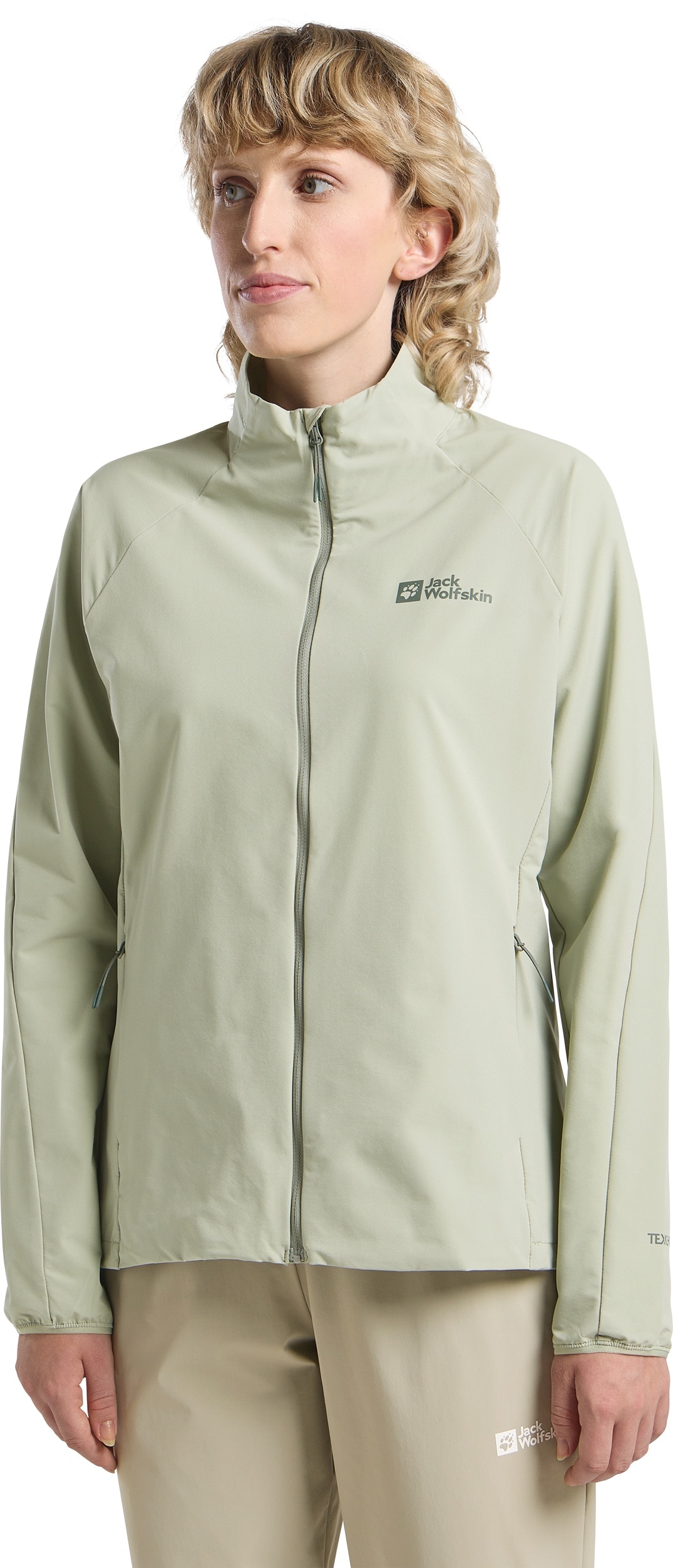 Outdoorjacke JACK WOLFSKIN "PRELIGHT STRIDE JKT W", Damen, Gr. S (36), grün (mint, leaf), Oberstoff: 100% POLYESTER ; Futter 1:00% POLYESTER, Jacken Image