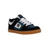 Sneaker DC SHOES "Pure", Kinder, Gr. 12(29), schwarz, weiß, emerald, Obermaterial: Leder / Futter: Textil / Außensohle: Gummi, Schuhe