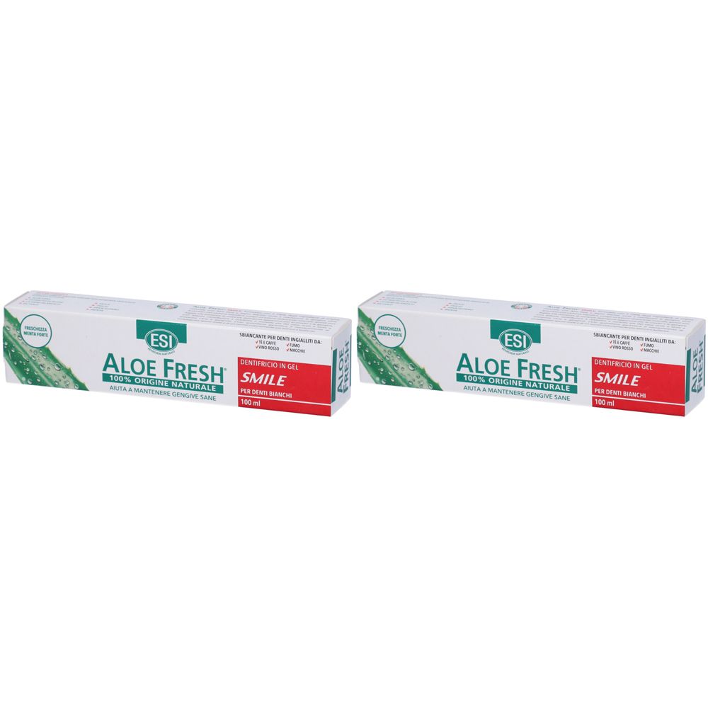 ESI Aloe Fresh Smile 2x100 ml Dentifricio