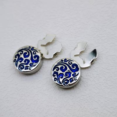 TEMU A Pair Of Unisex Button Covers, Luxury Shirt Cufflinks, Fashion Accessories, Novel Hidden Buttons Are Button Replacements Image