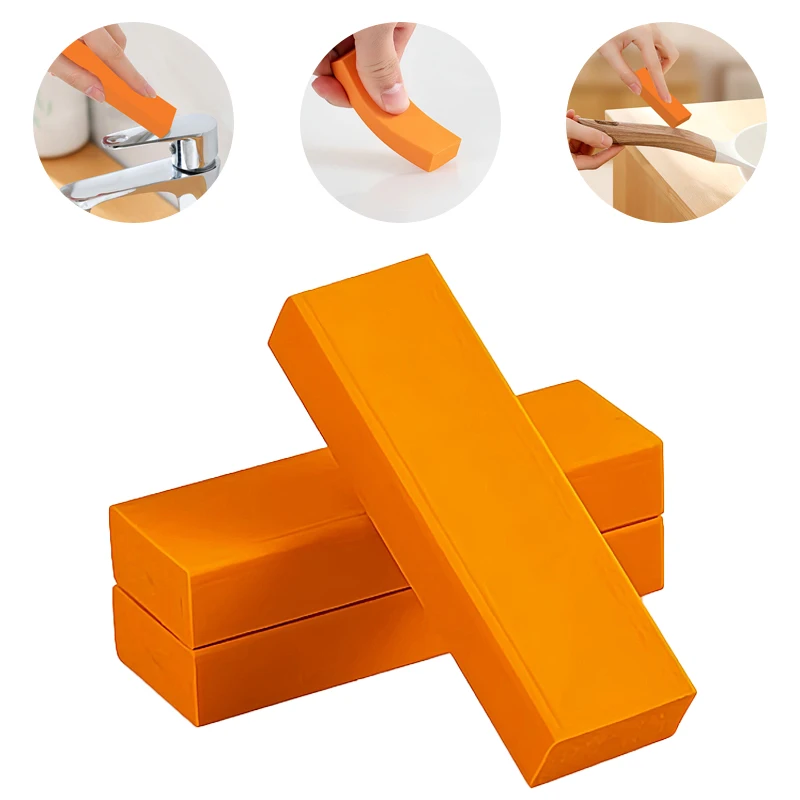 1Pcs Einfache Kalk Radiergummi Gummi Haushalt Küche Reinigung Werkzeuge Küche Wc Rost Pinsel Bad Glas Rost Entferner Image