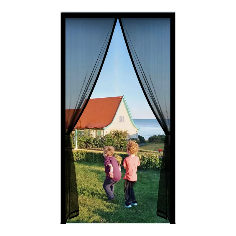 Magnetischer Türvorhang in mehr als 100 Größen, freihändiger Verschluss, Anti-Mücken- und Insektenschutz, atmungsaktiv und langlebig, einfach zu installieren