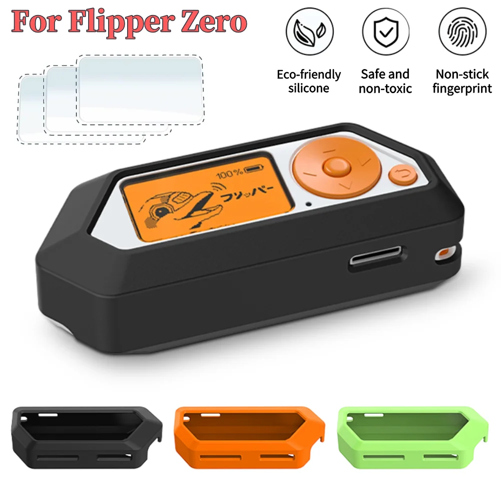 Silikon hülle Anti-Drop stoß feste Anti-Rutsch-Hülle Anti-Kratz-Spiele konsole Schutzhülle für Flipper Zero Game Zubehör Image