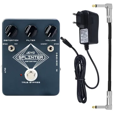 JOYO JF-21 E-Gitarren-Effektpedal SPLINTER DISTORTION Klassischer Distortion-Effekt Fuzz & Distortion-Pedal True Bypass