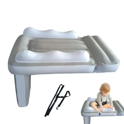 Portable Toddler Airplane Bed Baby Child Inflatable Mattress Air Bed Seat Extender Sleeping Mattress For Travel Car Road Trip