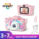 Caméra vidéo numérique pour enfants avec étuis en silicone, caméra HD 1080P pour tout-petits, jouets